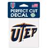 UTEP Miners Full Color Die Cut Decal - 4" X 4"