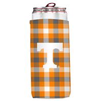 Tennessee Volunteers Plaid Slim Coozie