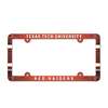 Texas Tech Red Raiders Plastic License Plate Frame