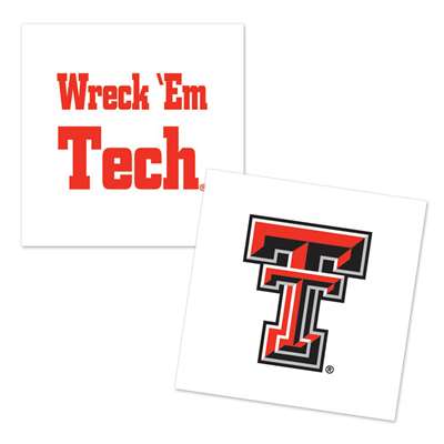 Texas Tech Red Raiders Temporary Tattoo - 4 Pack