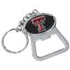 Texas Tech Red Raiders Metal Key Chain And Bottle Opener W/domed Insert