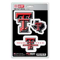 Texas Tech Red Raiders Decals - 3 Pack