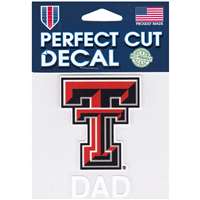 Texas Tech Red Raiders Perfect Cut Decal - Dad