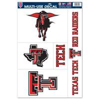 Texas Tech Red Raiders Multi-Use Decal Set - 11" x 17"