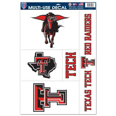 Texas Tech Red Raiders Multi-Use Decal Set - 11" x 17"