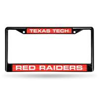 Texas Tech Red Raiders Inlaid Acrylic Black License Plate Frame