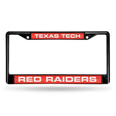 Texas Tech Red Raiders Inlaid Acrylic Black License Plate Frame