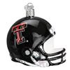 Texas Tech Red Raiders Glass Christmas Ornament - Football Helmet