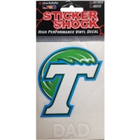 Tulane Green Wave Transfer Decal - Dad