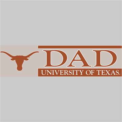 Texas Longhorns Die Cut Decal Strip - Dad