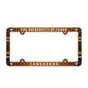 Texas Longhorns Plastic License Plate Frame