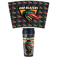 Alabama Birmingham Blazers 16oz Plastic Travel Mug