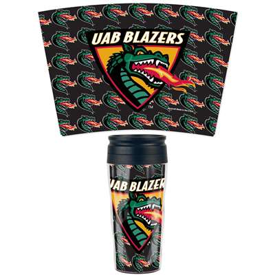 Alabama Birmingham Blazers 16oz Plastic Travel Mug