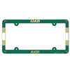 Full Color License Plate Frame for a standard car license plate, front or back; is molded in durable plastic and top surface printed with a durable ink on the entire surface. The design maximizes space for tab sticker clearance Made in USA.