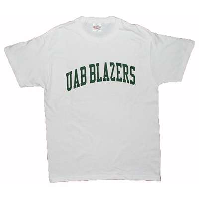 Alabama Birmingham T-shirt - Arch Print One Color, White