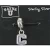 Uconn Huskies Sterling Silver Charm Bead