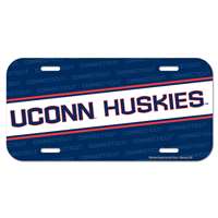 UConn Huskies Plastic License Plate - Uconn Huskies