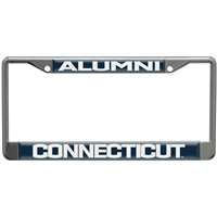 Uconn Huskies Alumni Metal License Plate Frame W/domed Insert