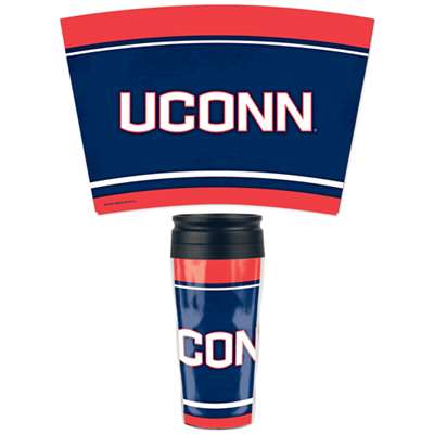 Uconn Huskies 16oz Plastic Travel Mug