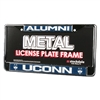 Uconn Huskies Alumni Metal License Plate Frame W/domed Insert