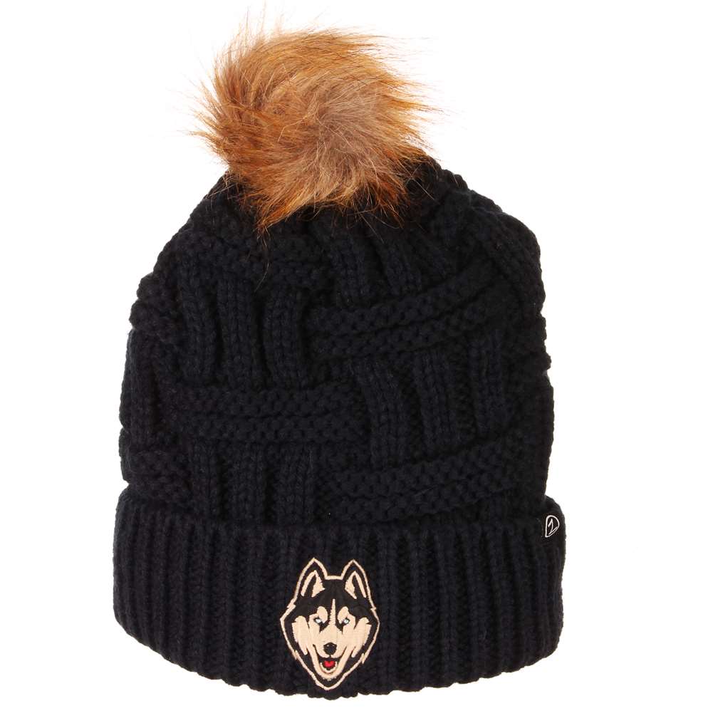 uconn beanie with pom