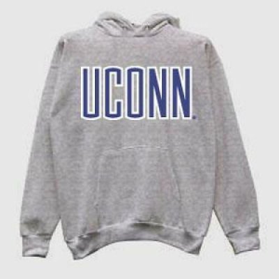 Uconn Sweatshirt - Dark Ash Hooded