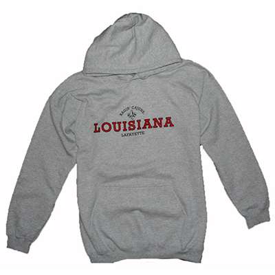 Louisiana Lafayette Hooded Sweatshirt, Heather