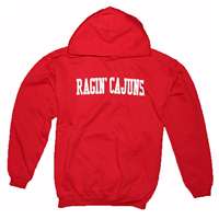 Louisiana Lafayette Hooded Sweatshirt, Red