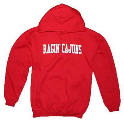 Louisiana Lafayette Hooded Sweatshirt, Red