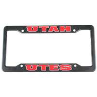 Utah Utes Plastic License Plate Frame