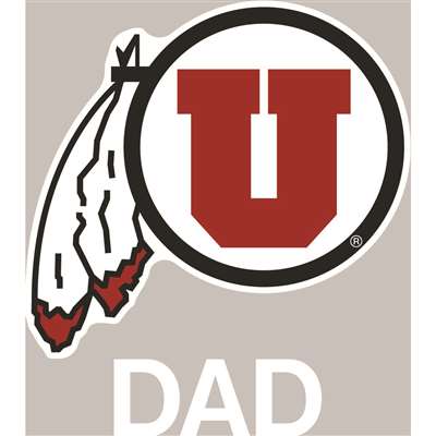 Utah Utes Transfer Decal - Dad