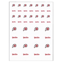 Utah Utes Small Sticker Sheet - 2 Sheets