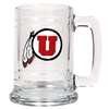 Utah Utes 16oz Glass Tankard