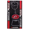 Utah Utes Metal Key Chain And Bottle Opener W/domed Insert