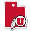 Utah Utes Home State Decal