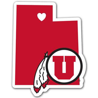 Utah Utes Home State Decal