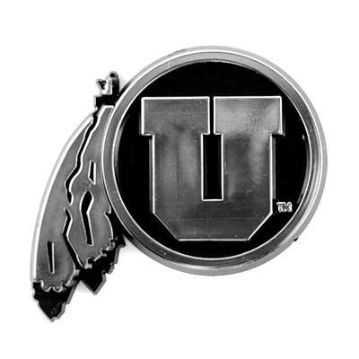 Utah Utes Chrome Plastic Auto Emblem