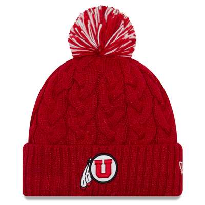 Utah Utes New Era Women's Cozy Cable Knit Beanie