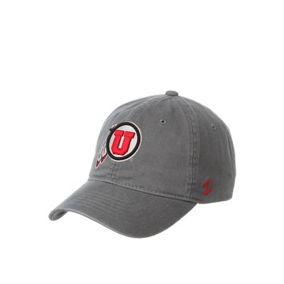 Utah Utes Zephyr Scholarship Adjustable Hat - Grey