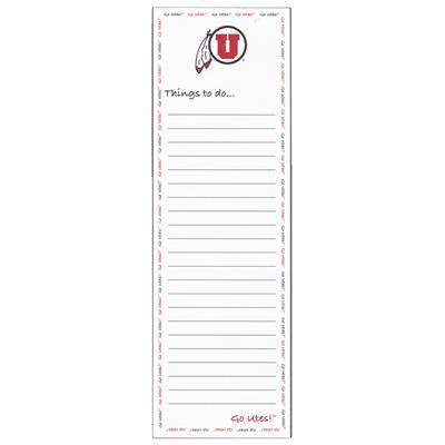 Utah Utes Magnetic To Do List Pad