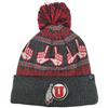 Utah Utes Zephyr Carousel Pom Knit Beanie - Charco