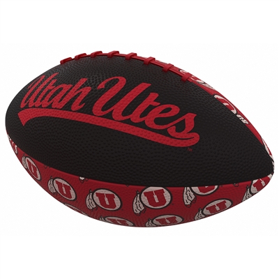 Utah Utes Mini Rubber Repeating Football