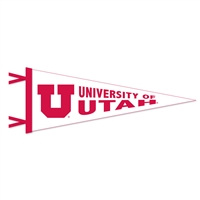 Utah Utes Wool Felt Pennant - 9" x 24"