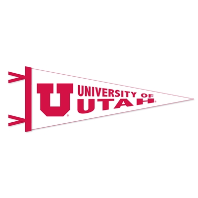 Utah Utes Wool Felt Pennant - 9" x 24"