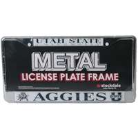 Utah State Aggies Metal License Plate Frame w/Domed Insert