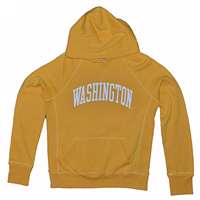 Washington Ladies Hooded Sweatshirt - Ladies Hoody By League - Athletic Yellow