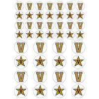 Vanderbilt Commodores Small Sticker Sheet - 2 Sheets