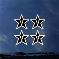 Vanderbilt Commodores Transfer Decals - Set of 4