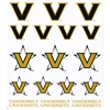 Vanderbilt Commodores Multi-Purpose Vinyl Sticker Sheet