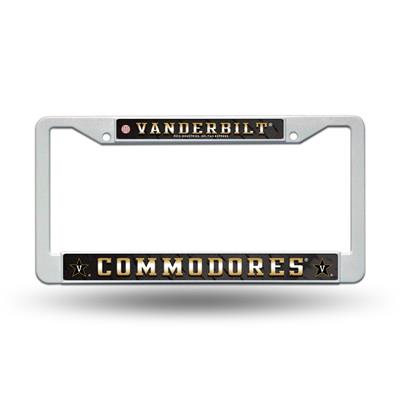 Vanderbilt Commodores White Plastic License Plate Frame